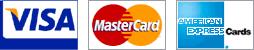 We accept MasterCard, Visaand American Express